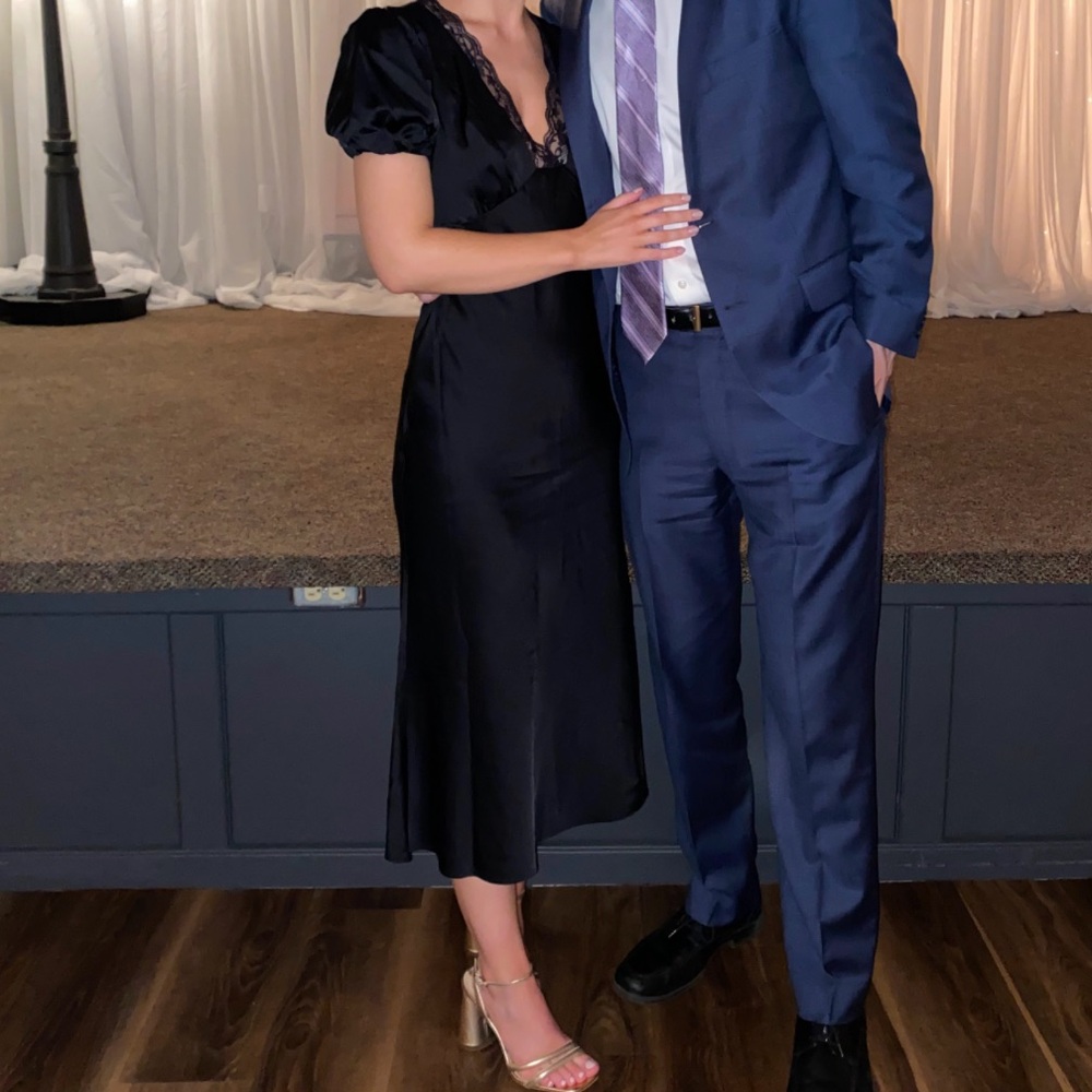 Abercrombie Black Puff Sleeve Dress